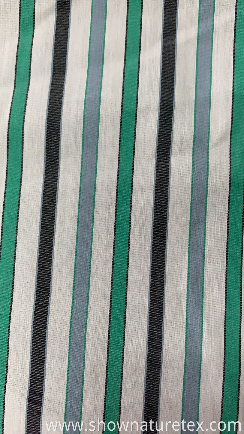 80s Cotton Yarn Dyed Shirt Fabric